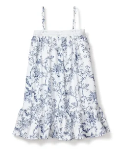 Kids Petite Plume Girl's Twill Lily Nightgown in Timeless Toile