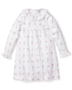 Kids Petite Plume Girl's Twill Scarlett Nightgown in Sugar Plum Fairy