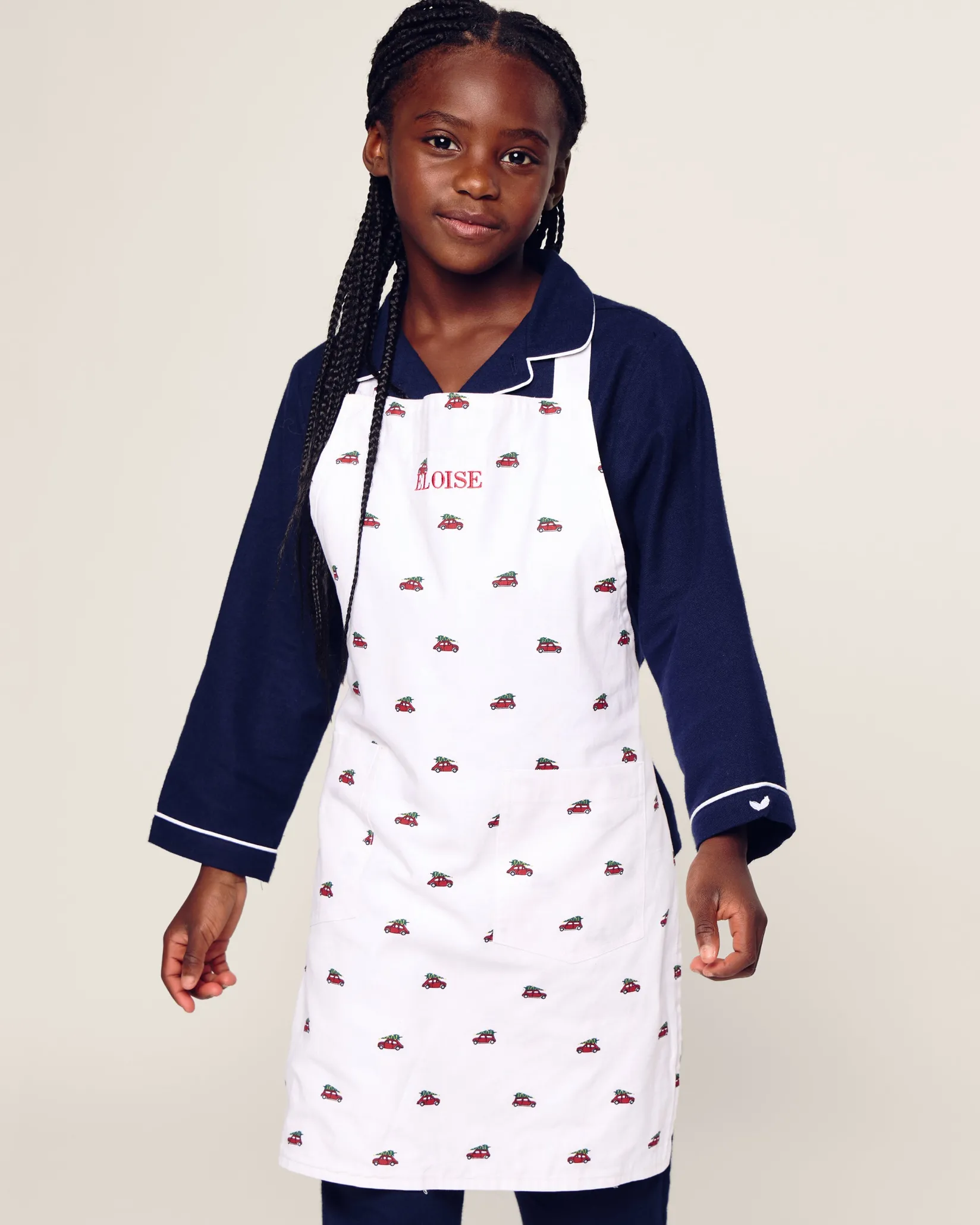 Petite Plume Kid's Apron in Holiday Journey