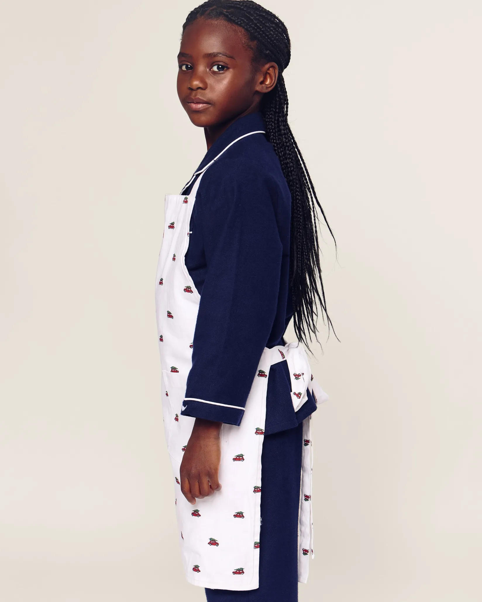 Petite Plume Kid's Apron in Holiday Journey
