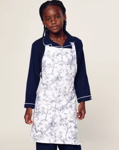 Petite Plume Kid's Apron in Timeless Toile