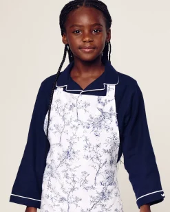 Petite Plume Kid's Apron in Timeless Toile