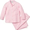 Kids Petite Plume Kid's Flannel Pajama Set in Pink