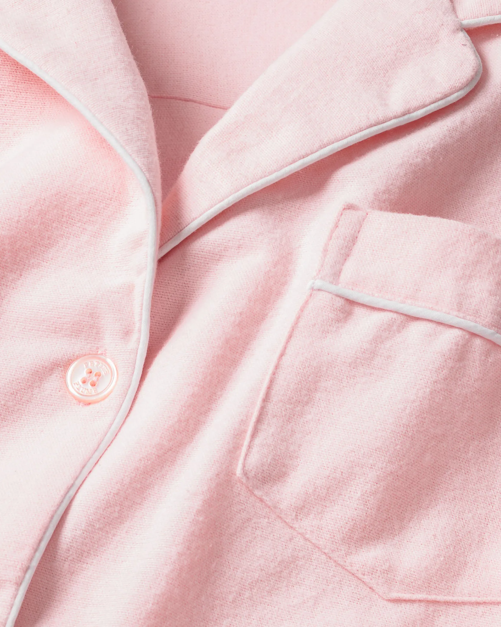 Kids Petite Plume Kid's Flannel Pajama Set in Pink