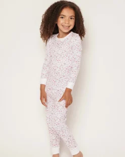 Kids Petite Plume Kid's Pima Snug Fit Pajama Set in Dorset Floral