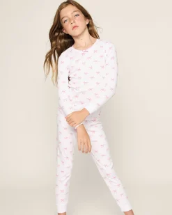 Kids Petite Plume Kid's Pima Snug Fit Pajama Set in Dorset Floral
