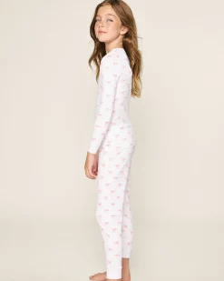 Kids Petite Plume Kid's Pima Snug Fit Pajama Set in Dorset Floral
