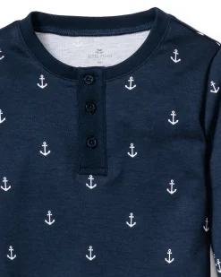 Kids Petite Plume Kid's Pima Snug Fit Pajama Set in Portsmouth Anchors