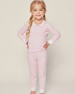 Kids Petite Plume Kid's Pima Snug Fit Pajama Set in Sweethearts