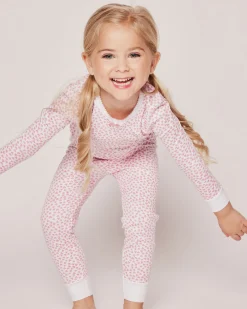 Kids Petite Plume Kid's Pima Snug Fit Pajama Set in Sweethearts