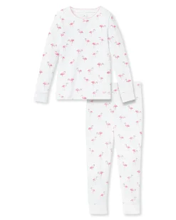 Kids Petite Plume Kids Pima Snug Fit Pajama Set in Cherry Orchard