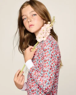 Kids Petite Plume Kid's Pima Snug Fit Pajama Set in Fleurs des Bois