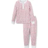 Kids Petite Plume Kid's Pima Snug Fit Pajama Set in Autumn Orchards
