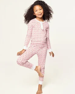 Kids Petite Plume Kid's Pima Snug Fit Pajama Set in Autumn Orchards