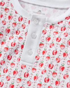 Kids Petite Plume Kid's Pima Snug Fit Pajama Set in Autumn Orchards