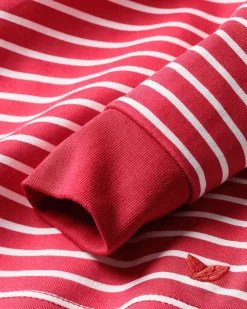 Kids Petite Plume Kid's Pima Snug Fit Pajama Set in Red Stripe