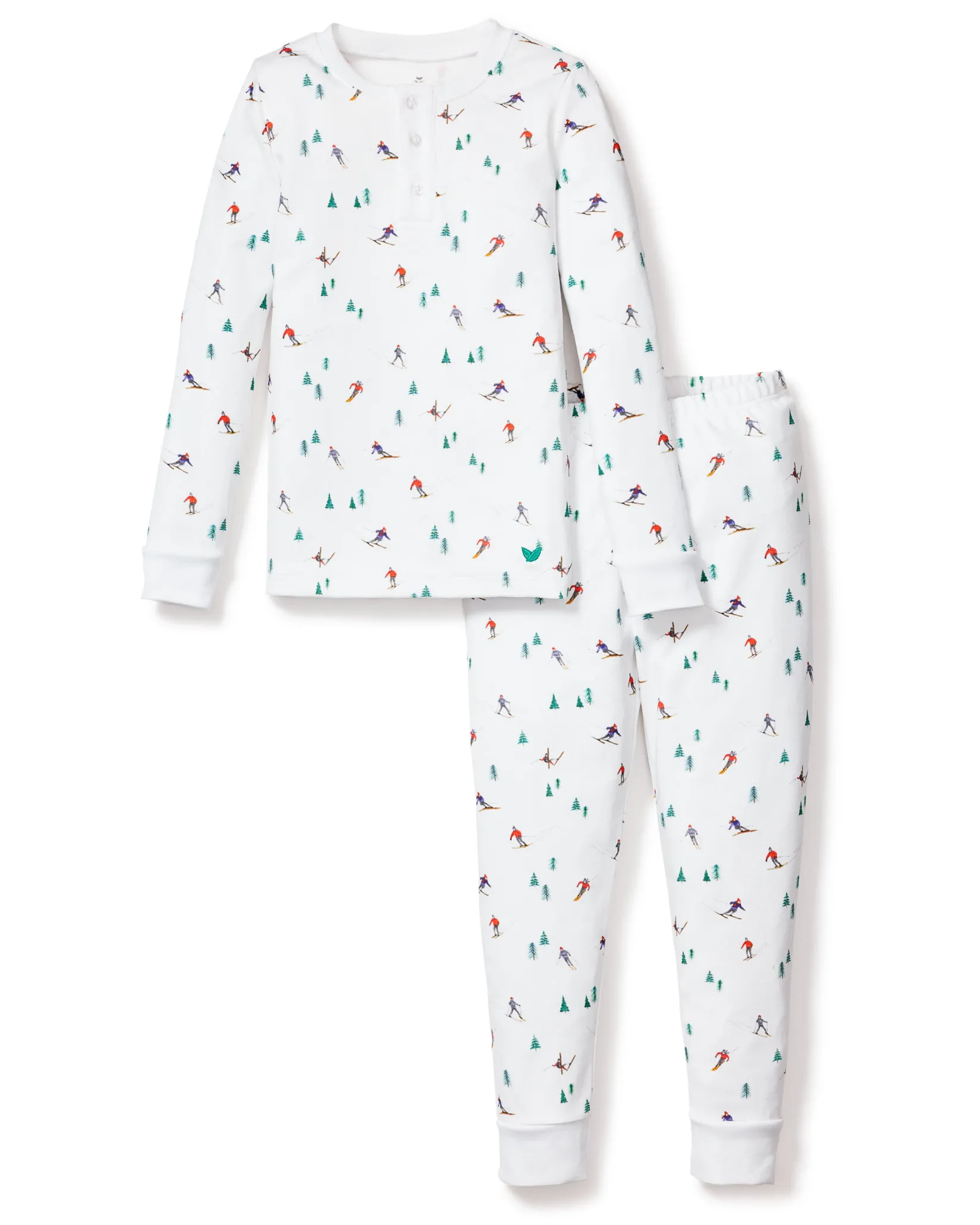 Kids Petite Plume Kid's Pima Snug Fit Pajama Set in Après Ski