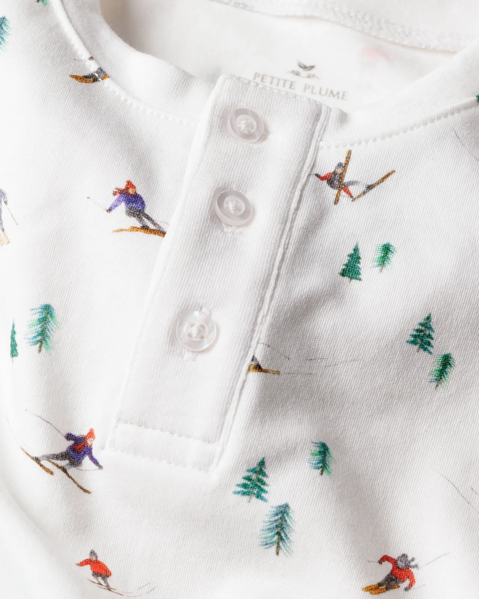 Kids Petite Plume Kid's Pima Snug Fit Pajama Set in Après Ski