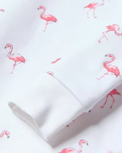 Kids Petite Plume Kids Pima Snug Fit Pajama Set in Flamingos