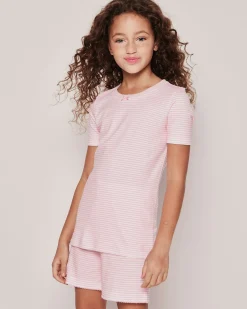Kids Petite Plume Kid's Pima Snug Fit Short Set in
