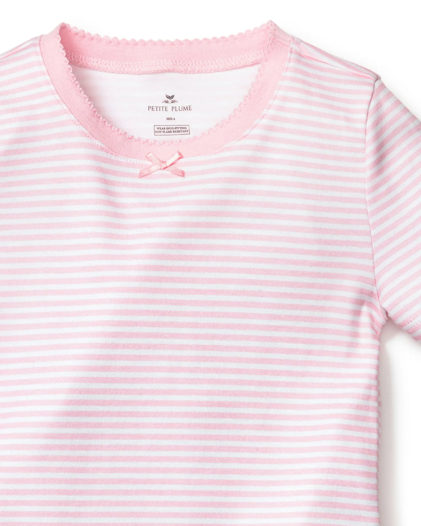 Kids Petite Plume Kid's Pima Snug Fit Short Set in