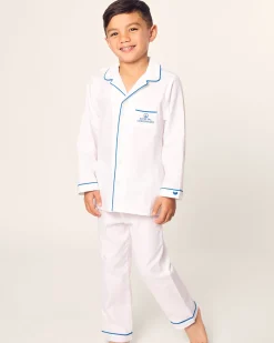 Kids Petite Plume Kid's Twill Pajama Set Hotel del Coronado x
