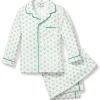 Kids Petite Plume Kid's Twill Pajama Set in Match Point