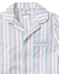 Kids Petite Plume Kid's Twill Pajama Set in