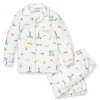 Kids Petite Plume Kid's Twill Pajama Set in New York! New York!