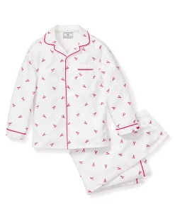 Kids Petite Plume Kid's Twill Pajama Set in Pajama