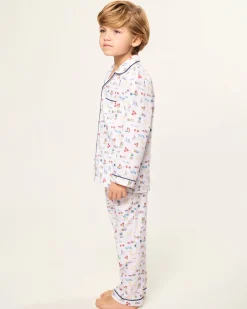 Kids Petite Plume Kid's Twill Pajama Set in Literary Lessons