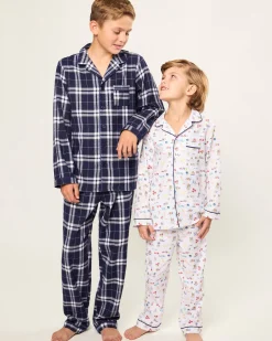 Kids Petite Plume Kid's Twill Pajama Set in Literary Lessons