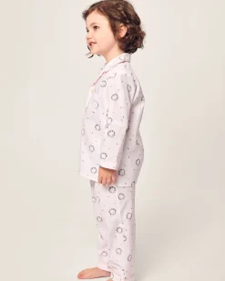 Kids Petite Plume Kid's Twill Pajama Set in Somerset Wreath