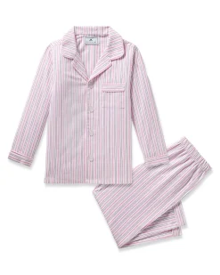 Kids Petite Plume Kid's Twill Pajama Set in Sweethearts