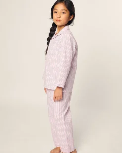 Kids Petite Plume Kid's Twill Pajama Set in Sweethearts
