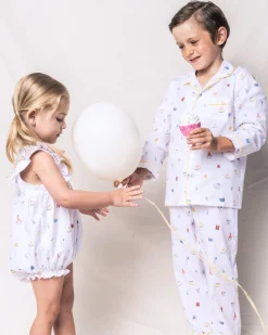 Kids Petite Plume Kid's Twill Pajama Set in Birthday Wishes
