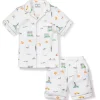 Kids Petite Plume Kid's Twill Pajama Short Set in New York! New York!