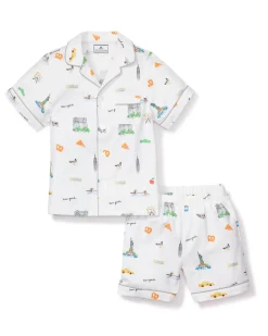 Kids Petite Plume Kid's Twill Pajama Short Set in New York! New York!
