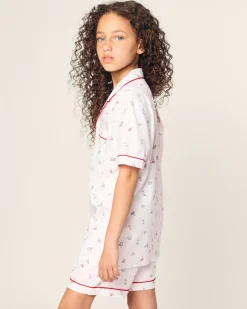 Kids Petite Plume Kid's Twill Short Set in Anchors Away
