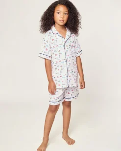 Kids Petite Plume Kid's Twill Short Set in Literary Lessons
