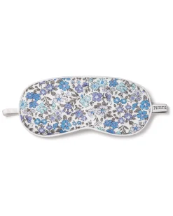 Kids Petite Plume Kid's Twill Sleep Mask in Fleur D'Azur