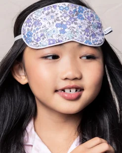 Kids Petite Plume Kid's Twill Sleep Mask in Fleur D'Azur