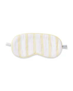 Kids Petite Plume Kid's Twill Sleep Mask in Sunny Stripe