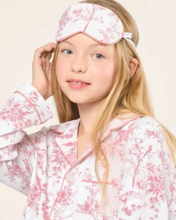 Kids Petite Plume Kid's Twill Sleep Mask in Fleurs de Rose