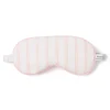 Kids Petite Plume Kid's Twill Sleep Mask in Pink and White Stripe