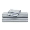 Petite Plume Luxe Premium Cotton Bed Sheets in Navy French Ticking