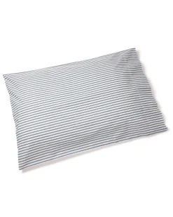 Petite Plume Luxe Premium Cotton Bed Sheets in Navy French Ticking