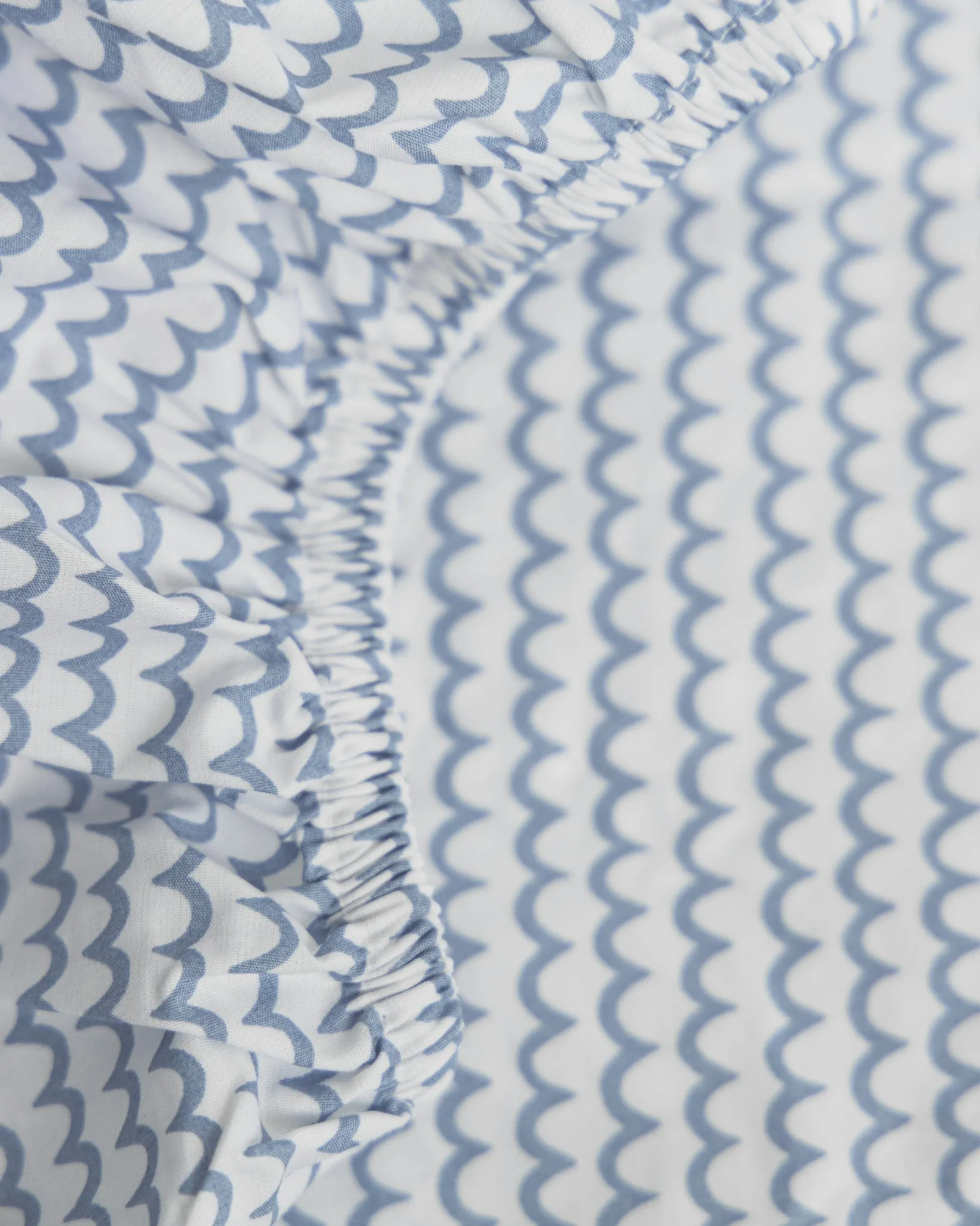Petite Plume Luxe Premium Cotton Crib Sheet in Navy French Ticking