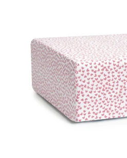 Petite Plume Luxe Premium Cotton Crib Sheet in Sweethearts