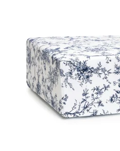 Petite Plume Luxe Premium Cotton Crib Sheet in Timeless Toile
